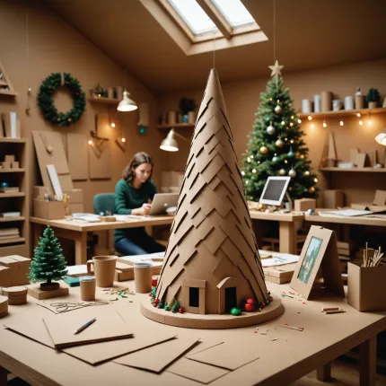 Как сделать конус из картона: для ёлки и не только